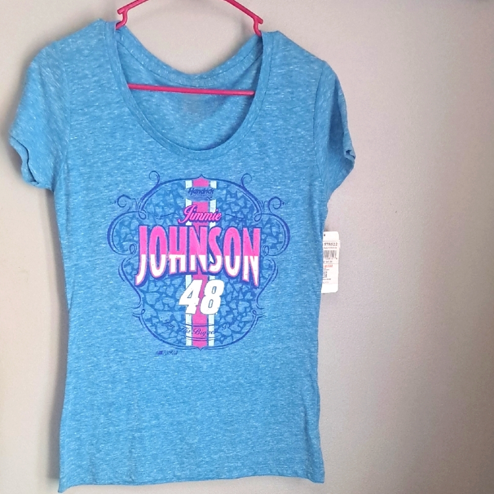 Jimmie Johnson 48 NASCAR Womens Ladies T Shirt NWT Size S